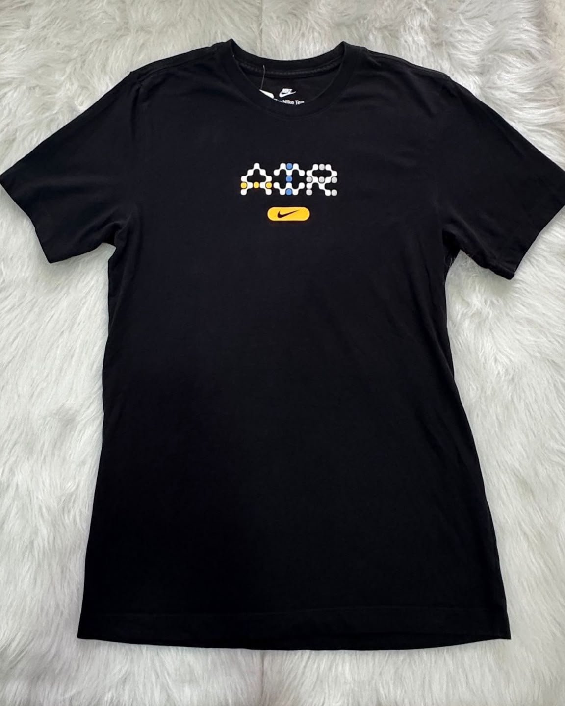 Foto 2 de Camiseta Nike Negra de Algodón con Estampado