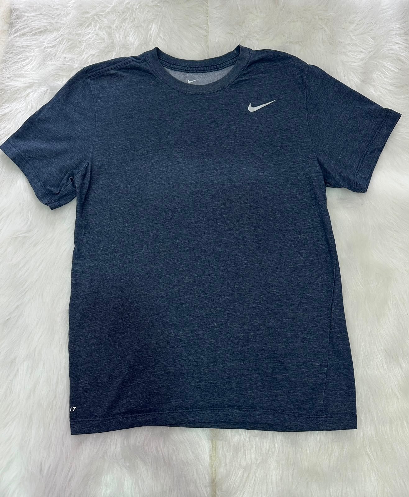 Camiseta Nike Azul Oscura de Algodón