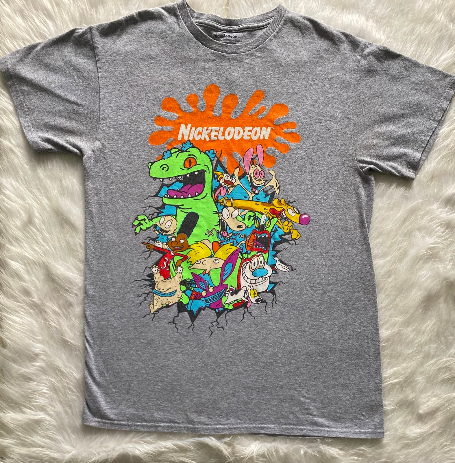 Camiseta Nickelodeon de Algodón con Estampado