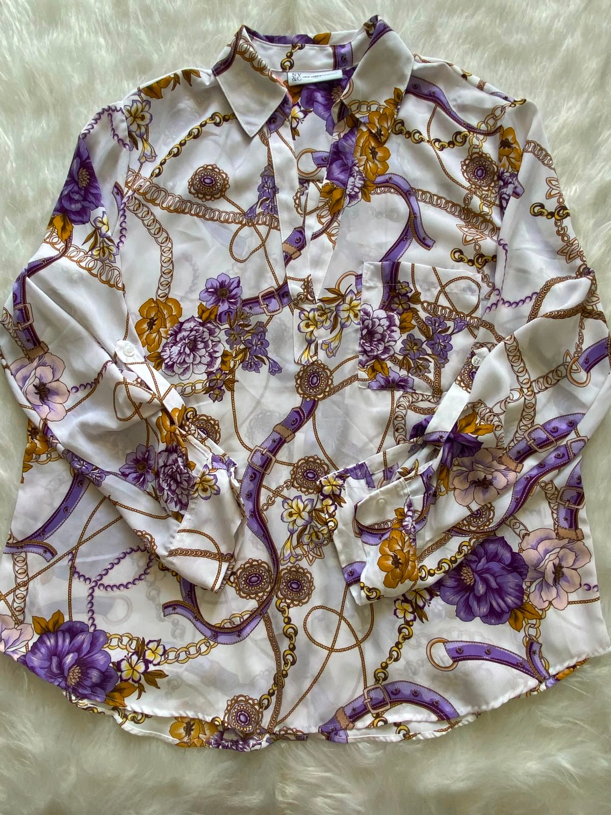 Blusa New York Company Manga Larga